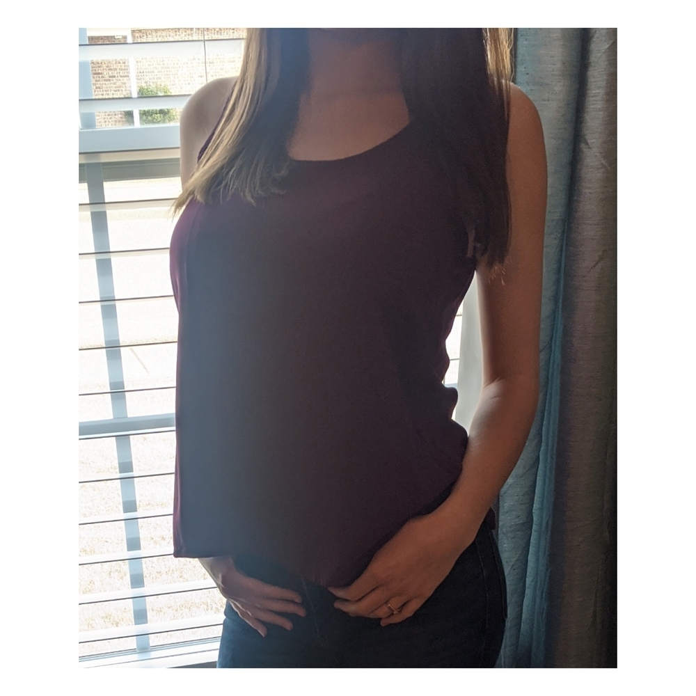 Maroon Tank Top.